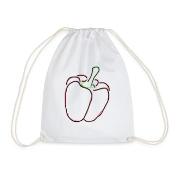paprika - Sac de sport léger - blanc - Devant