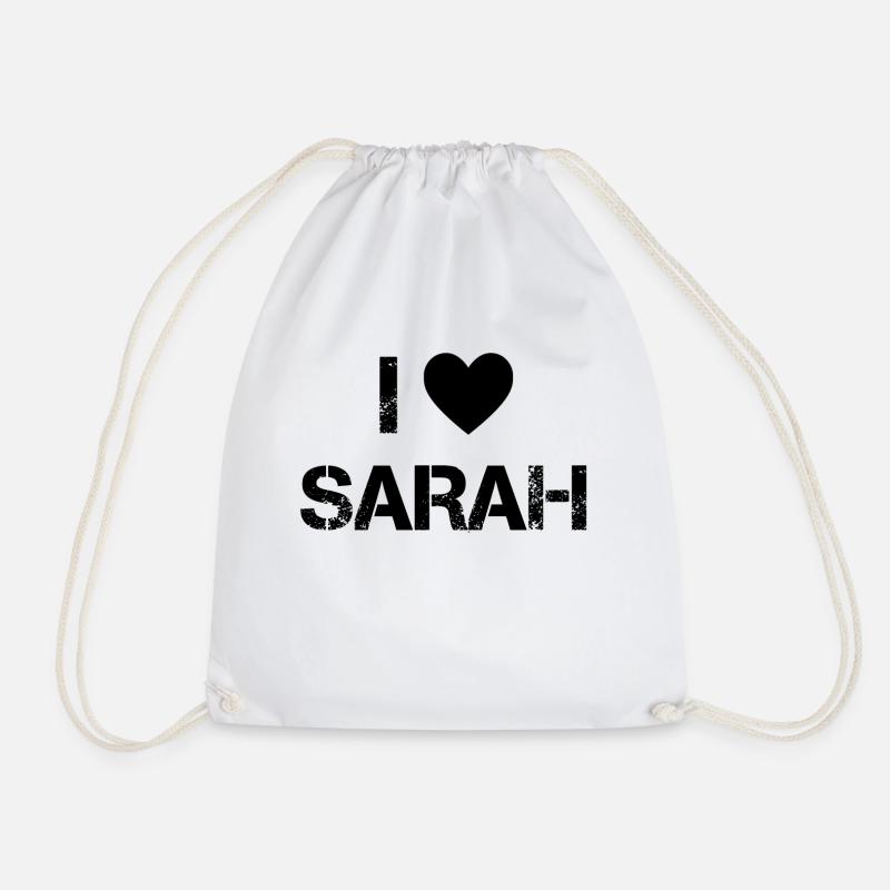 Sarah Sängerin Liebe - Turnbeutel - Weiß