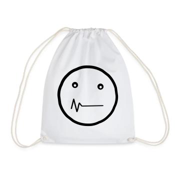 Detrill Smiley - Drawstring Bag - white - Front