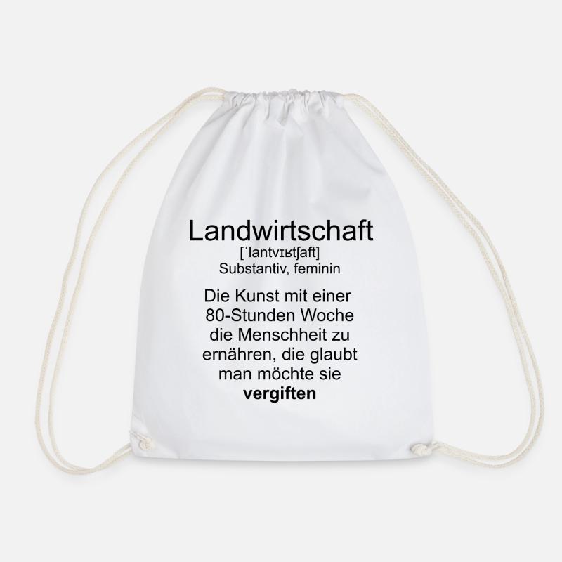 Landwirtschaft Definition - Turnbeutel - Weiß