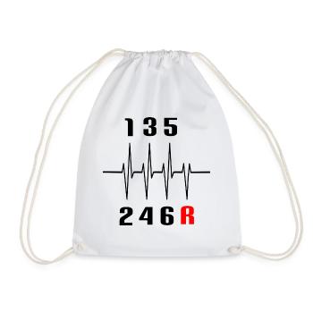 Auto Gears Manual Car Guy Gift Gift Idea - Drawstring Bag - white - Front