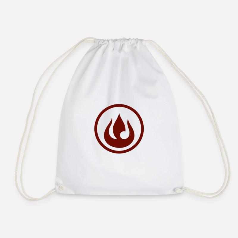 Feuer Fire Nation Geschenk Idee - Turnbeutel - Weiß