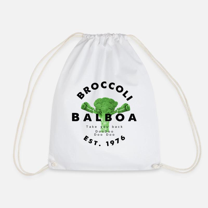 Brokkoli Balboa - Turnbeutel - Weiß