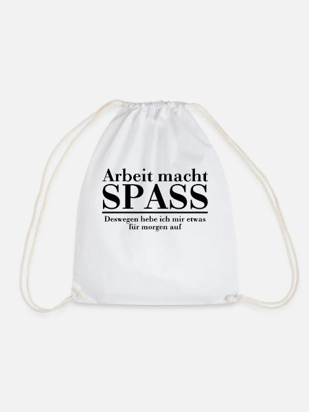 Arbeit - Turnbeutel - Weiß