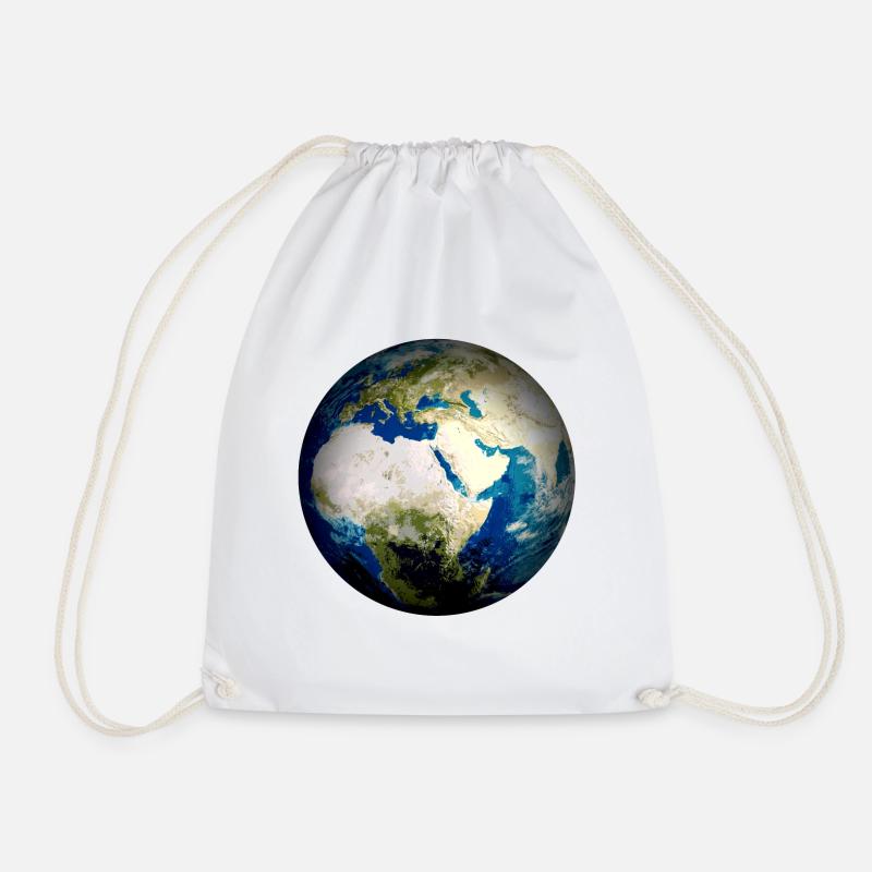 Planet Erde - Turnbeutel - Weiß