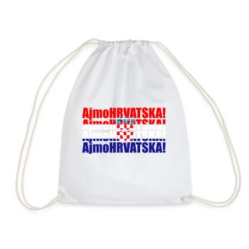 Hrvatska - Drawstring Bag - white - Front