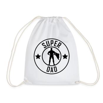 Super Dad - Dad of the Year - Turnbeutel - Weiß - Vorne
