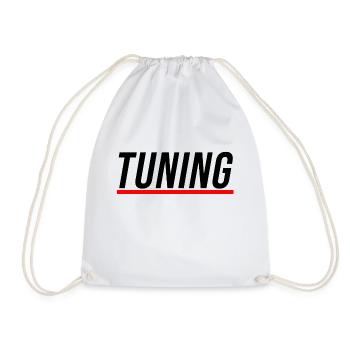 TUNING - Auto Tuning Geschenk Geschenkidee - Turnbeutel - Weiß - Vorne