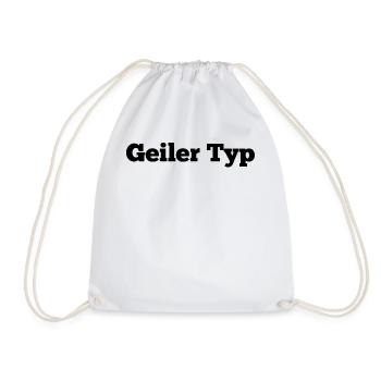 Geiler Typ - Turnbeutel - Weiß - Vorne