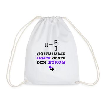 Electronics Technician T-Shirt Rebell Querdenker - Drawstring Bag - white - Front