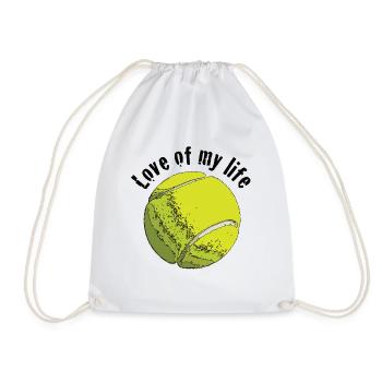 tennislove1 - Drawstring Bag - white - Front