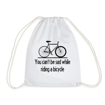 Bicycle Shirt, Bicycle, Bike, Bicycles, Road Bike - Drawstring Bag - white - Front