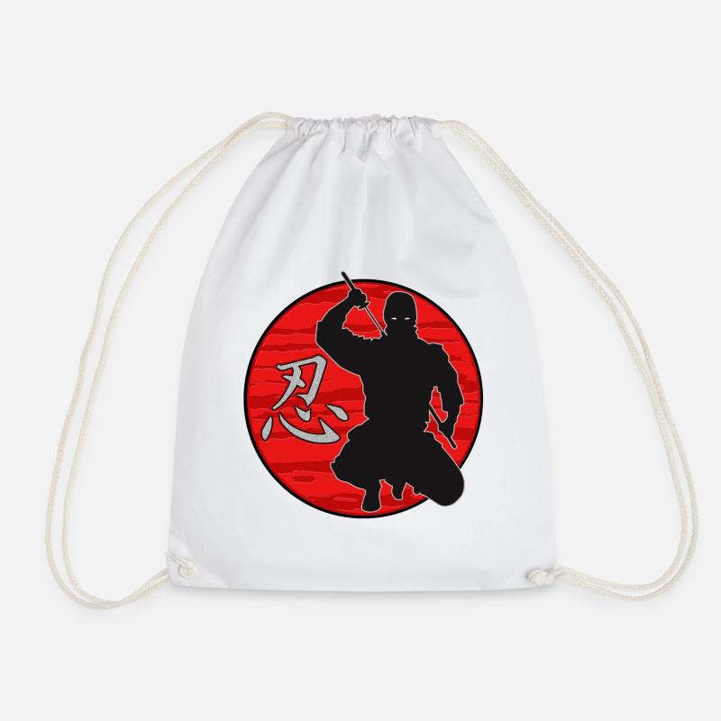 Ninja Shinobi - Turnbeutel - Weiß