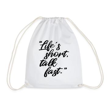 claims - Drawstring Bag - white - Front