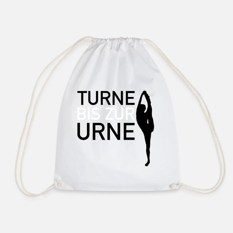 Turne bis zur Urne - Turnbeutel - Weiß