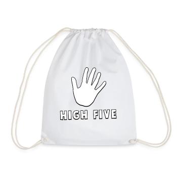 High Five - Turnbeutel - Weiß - Vorne