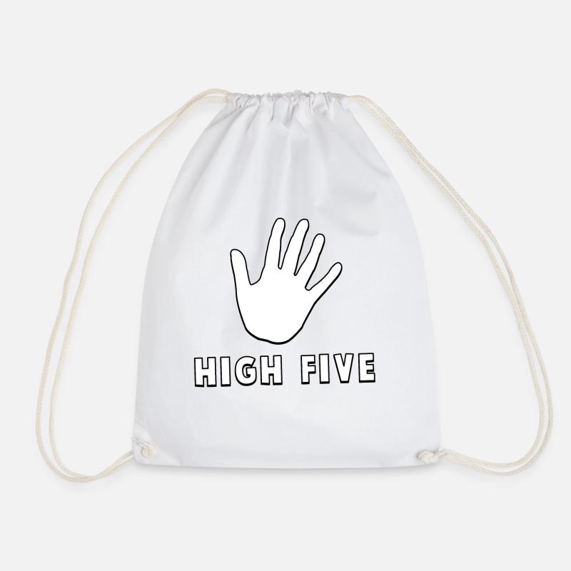 High Five - Turnbeutel - Weiß