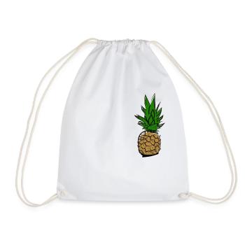 ananas - Sac de sport léger - blanc - Devant