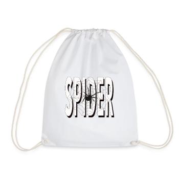 Spider Spider Spider Web - Drawstring Bag - white - Front
