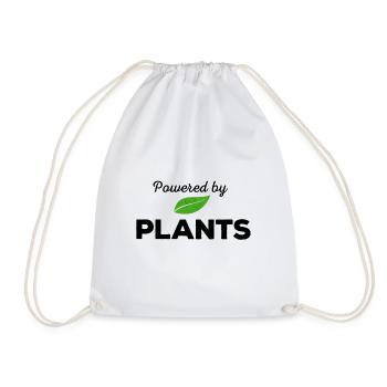 Powered by PLANTS - Turnbeutel - Weiß - Vorne
