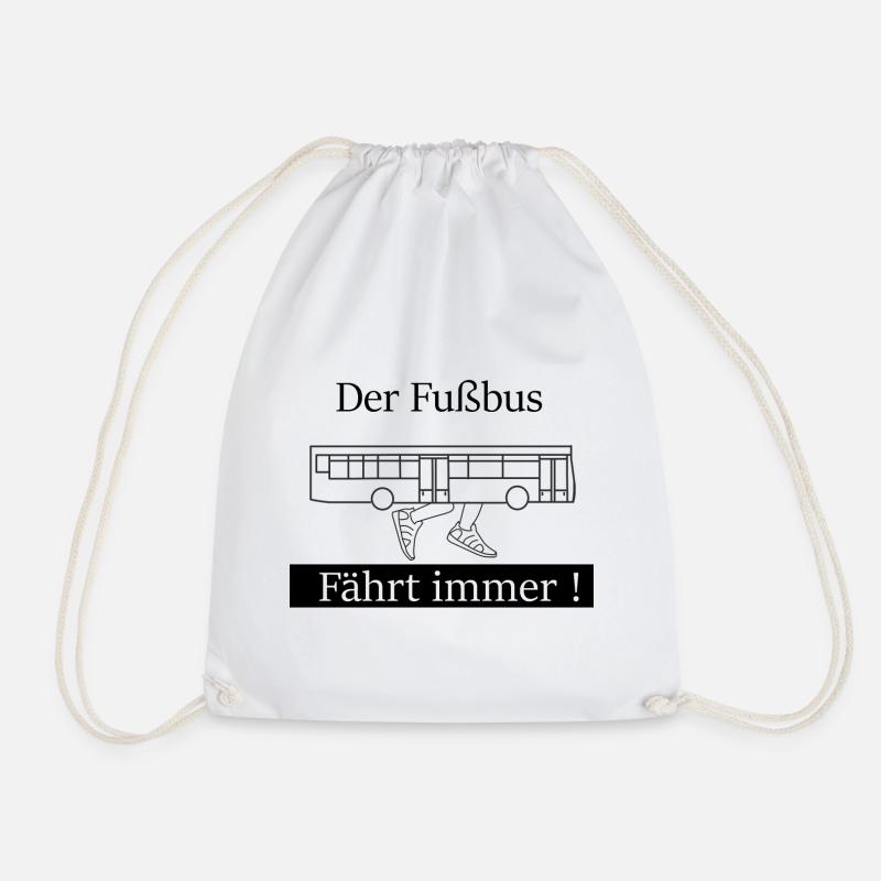 FussBus - Turnbeutel - Weiß