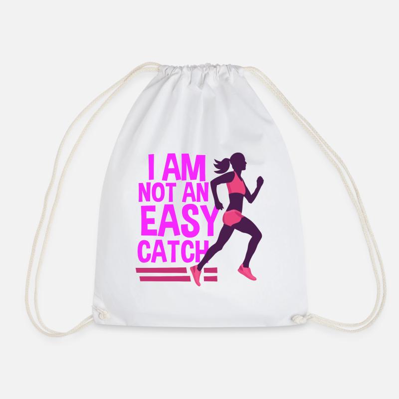 Pas facile à attraper! - Sac de sport léger - blanc