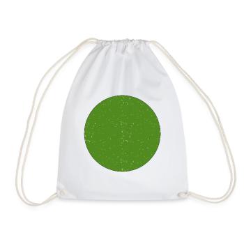 Circle Green - Drawstring Bag - white - Front