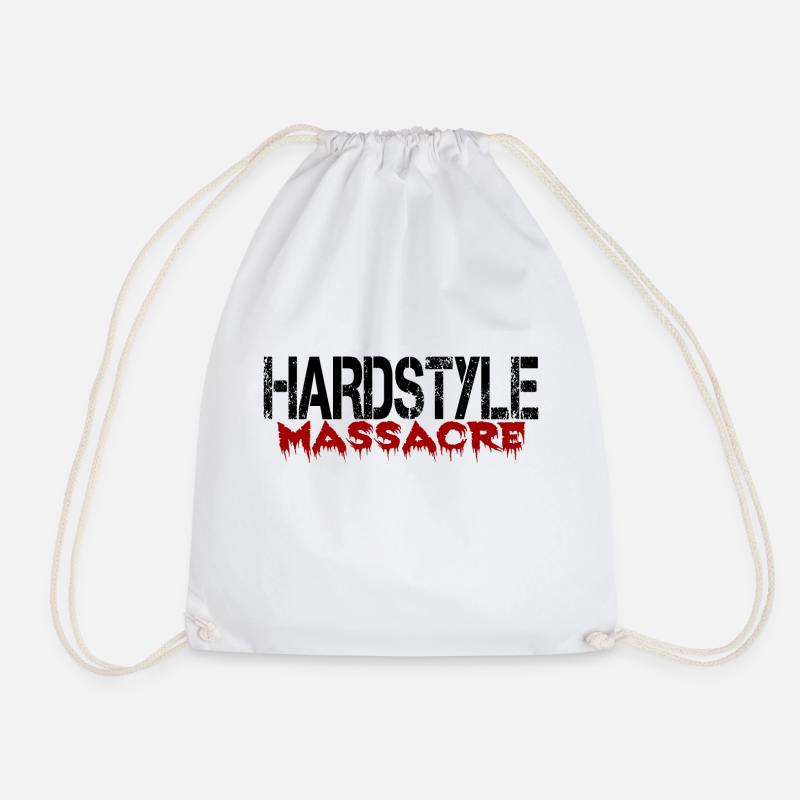 Hardstyle - Drawstring Bag - white