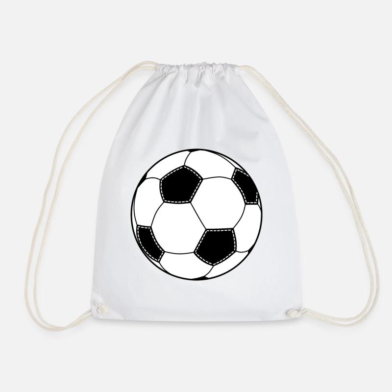 Fußball - Turnbeutel - Weiß