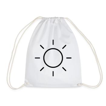 Sun Sonne Motiv Geschenk Idee - Turnbeutel - Weiß - Vorne