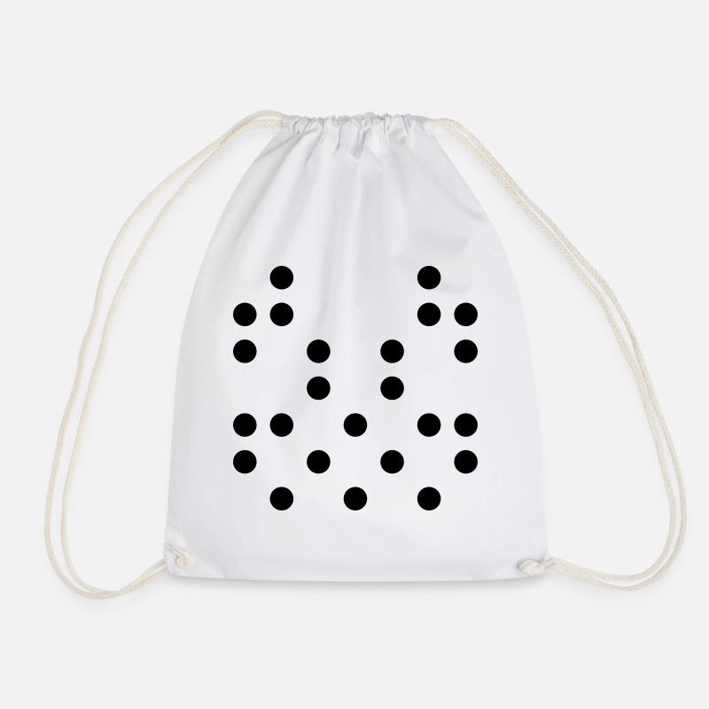 RandomBlackDot89 - Sac de sport léger - blanc