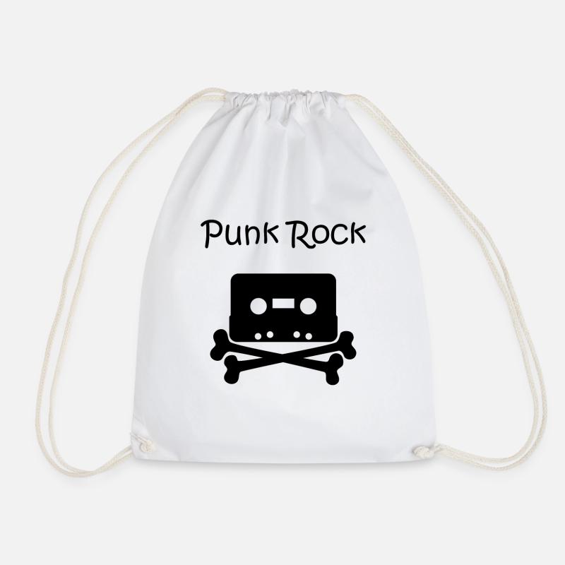 Punk Rock Kassette - Turnbeutel - Weiß