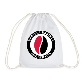 Barista Barista Antifascista - Turnbeutel - Weiß - Vorne