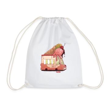 Crème glacée - Sac de sport léger - blanc - Devant