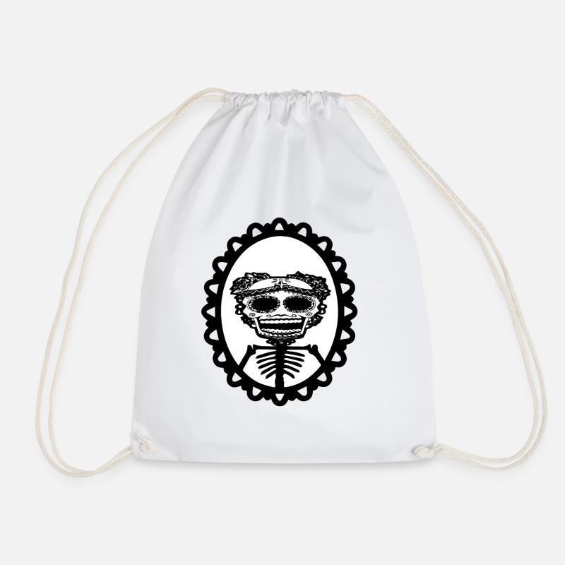Totenkopf Skull Hardrock - Turnbeutel - Weiß