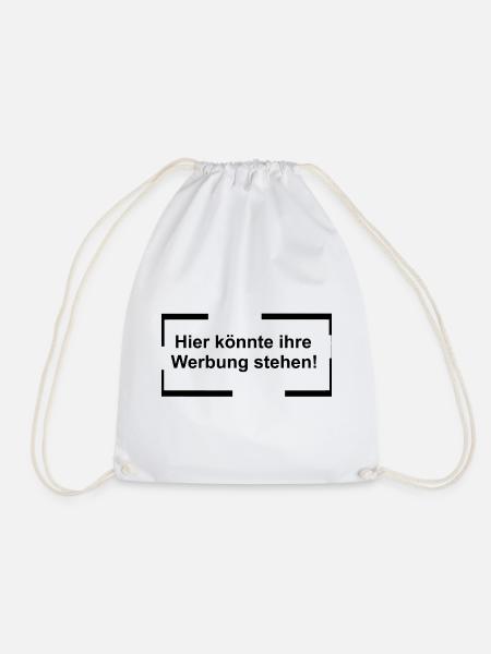 Hier könnte Ihre Werbung stehen - Turnbeutel - Weiß