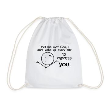 énonciations drôles drôle drôle drôle humour - Sac de sport léger - blanc - Devant