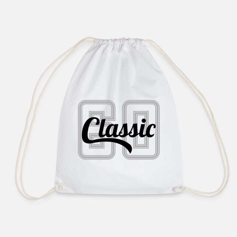 Birthday 60 years - Drawstring Bag - white