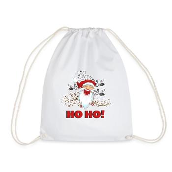 Christmas Christmas Christmas Christmas - Drawstring Bag - white - Front