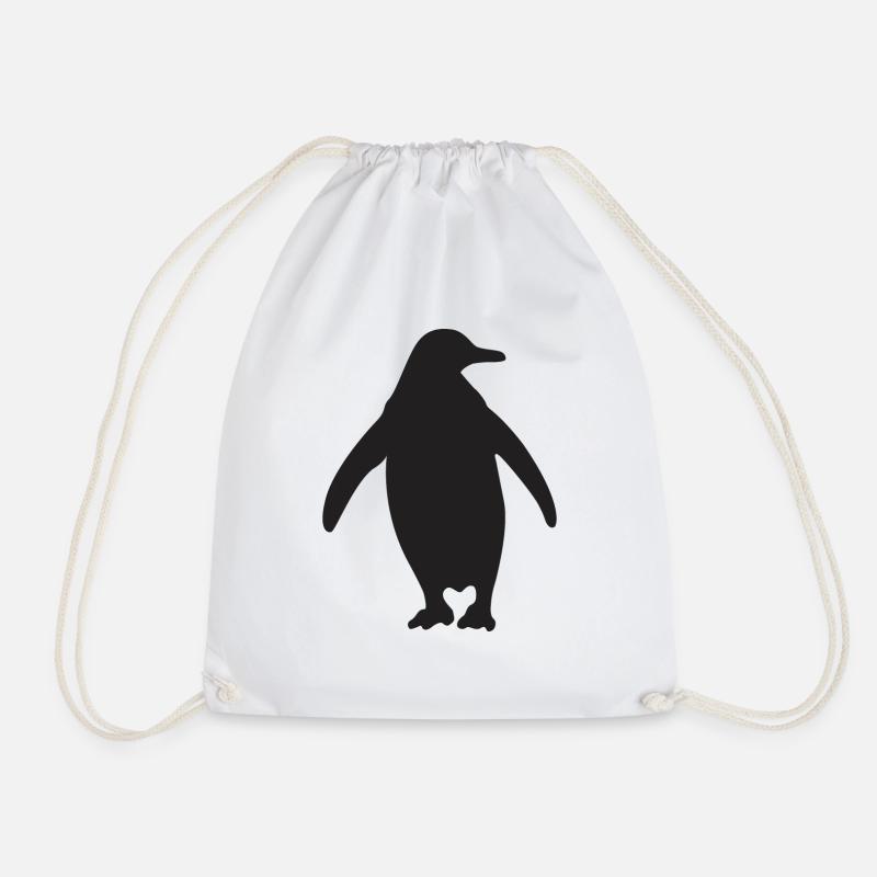 Pinguin - Turnbeutel - Weiß