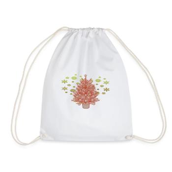 Christmas Christmas Christmas Christmas - Drawstring Bag - white - Front