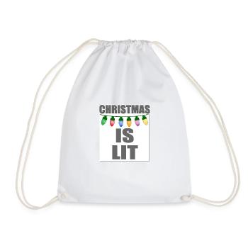 Christmas Christmas Christmas Christmas - Drawstring Bag - white - Front