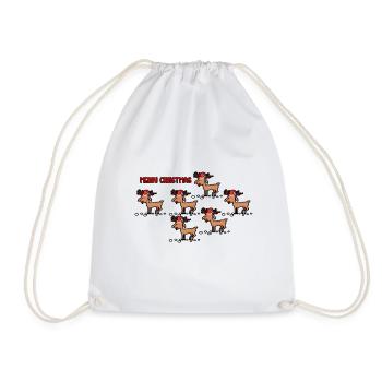 Christmas Christmas Christmas holiday season - Drawstring Bag - white - Front