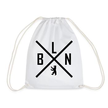 Berlin - Drawstring Bag - white - Front