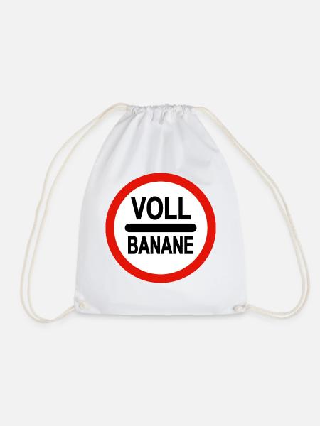 Voll Banane 2 -nicht Zoll Duane - Turnbeutel - Weiß
