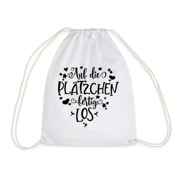 on the squares - Drawstring Bag - white - Front