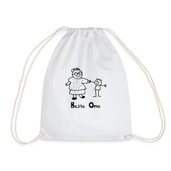 Best grandma - Drawstring Bag - white - Front