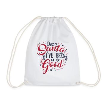 Dear santa i ve been good! - Turnbeutel - Weiß - Vorne