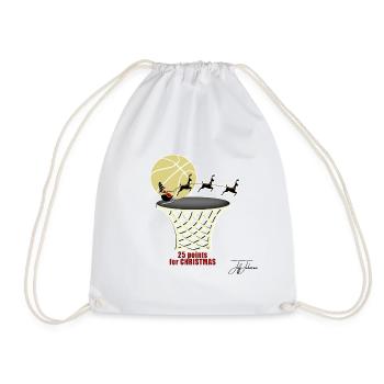 Christmas Christmas Christmas Christmas X-Mas - Drawstring Bag - white - Front