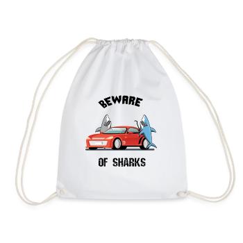 Cadeau de poisson requin requin blanc requin blanc - Sac de sport léger - blanc - Devant